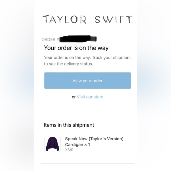 Official Taylor Swift - Speak Now Cardigan XS/S - Picture 2 of 2